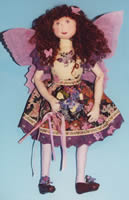 Butterfly fairy cloth and painted doll