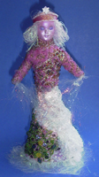 Embroidered Beaded Cloth Goddess doll