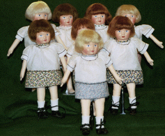 Group Mini Kamkins Girl Dolls