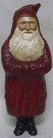 Paper Mache Santa in Belsnickle style