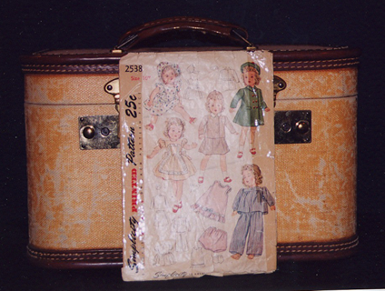 The original train case and Shirley Temple patterns
