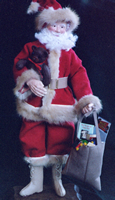 Santa with recycled mink and wool