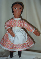Crackle painted cloth doll