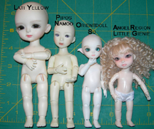 Lati Yellow Pipos Namoo Orientdoll Angel Region sizes