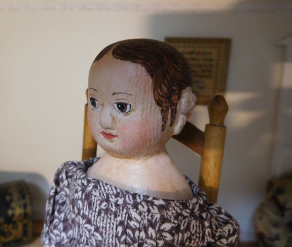 Girl Izannah Walker style miniature doll