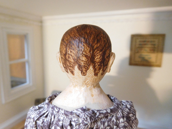 Girl Izannah Walker style miniature doll