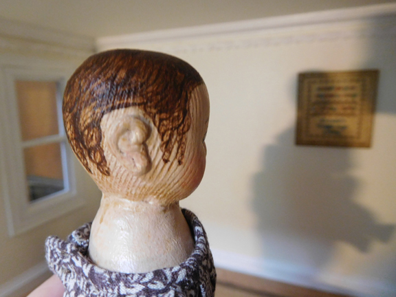 Girl Izannah Walker style miniature doll