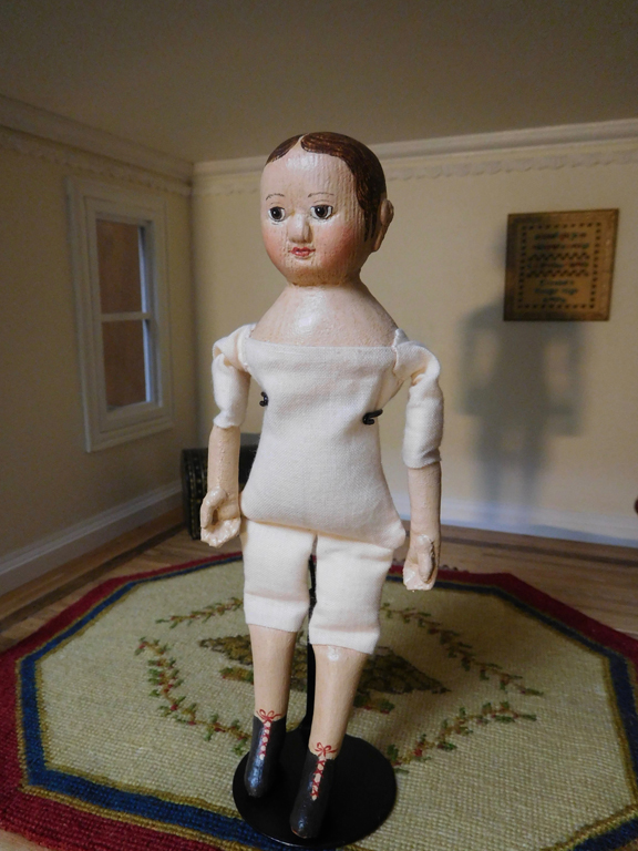 Girl Izannah Walker style miniature doll