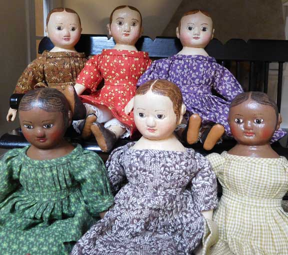 Mini Izannah Walker Dolls with curls
